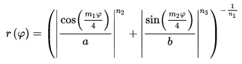 Superformula equation