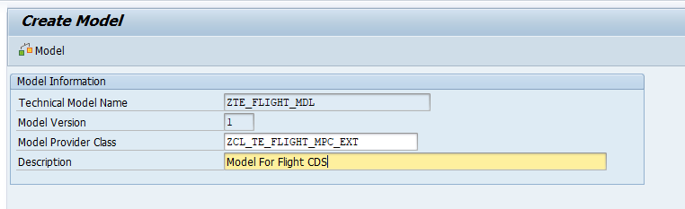 Create Model alt text