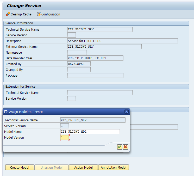 Create Service alt text
