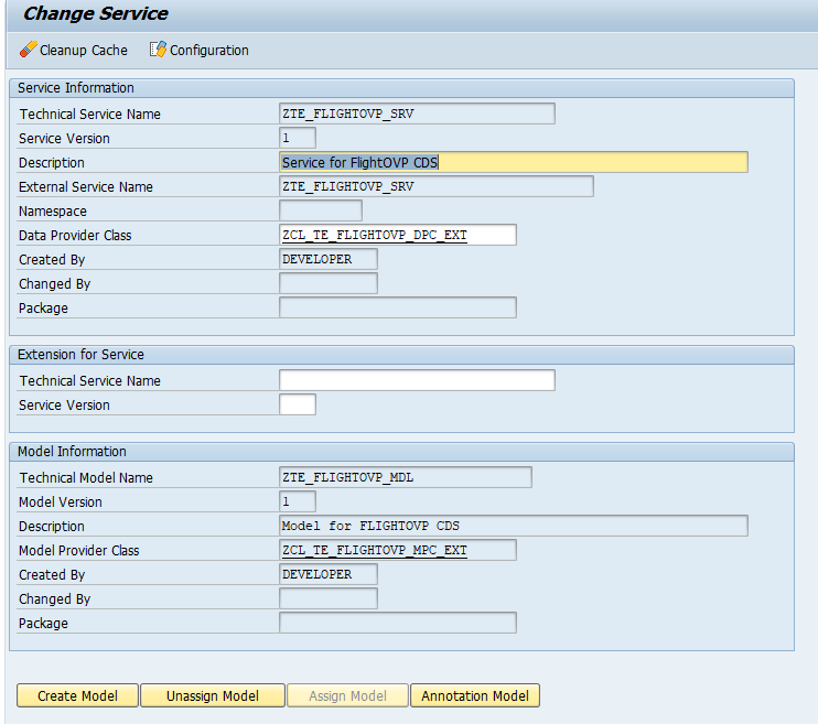 Create Service alt text