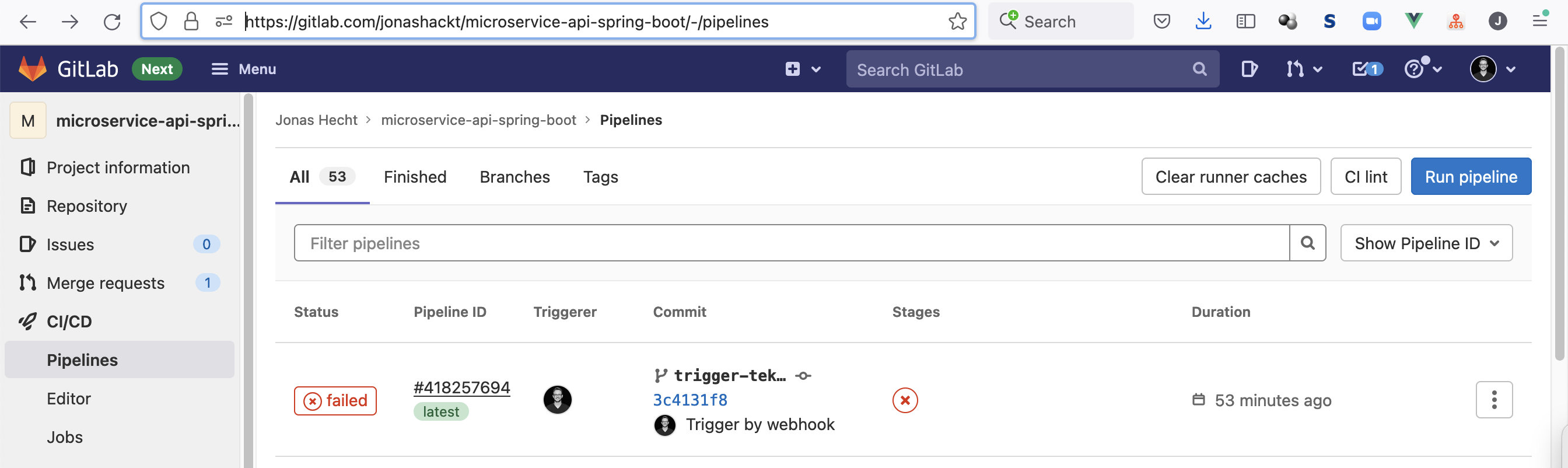 gitlab-set-status-failed