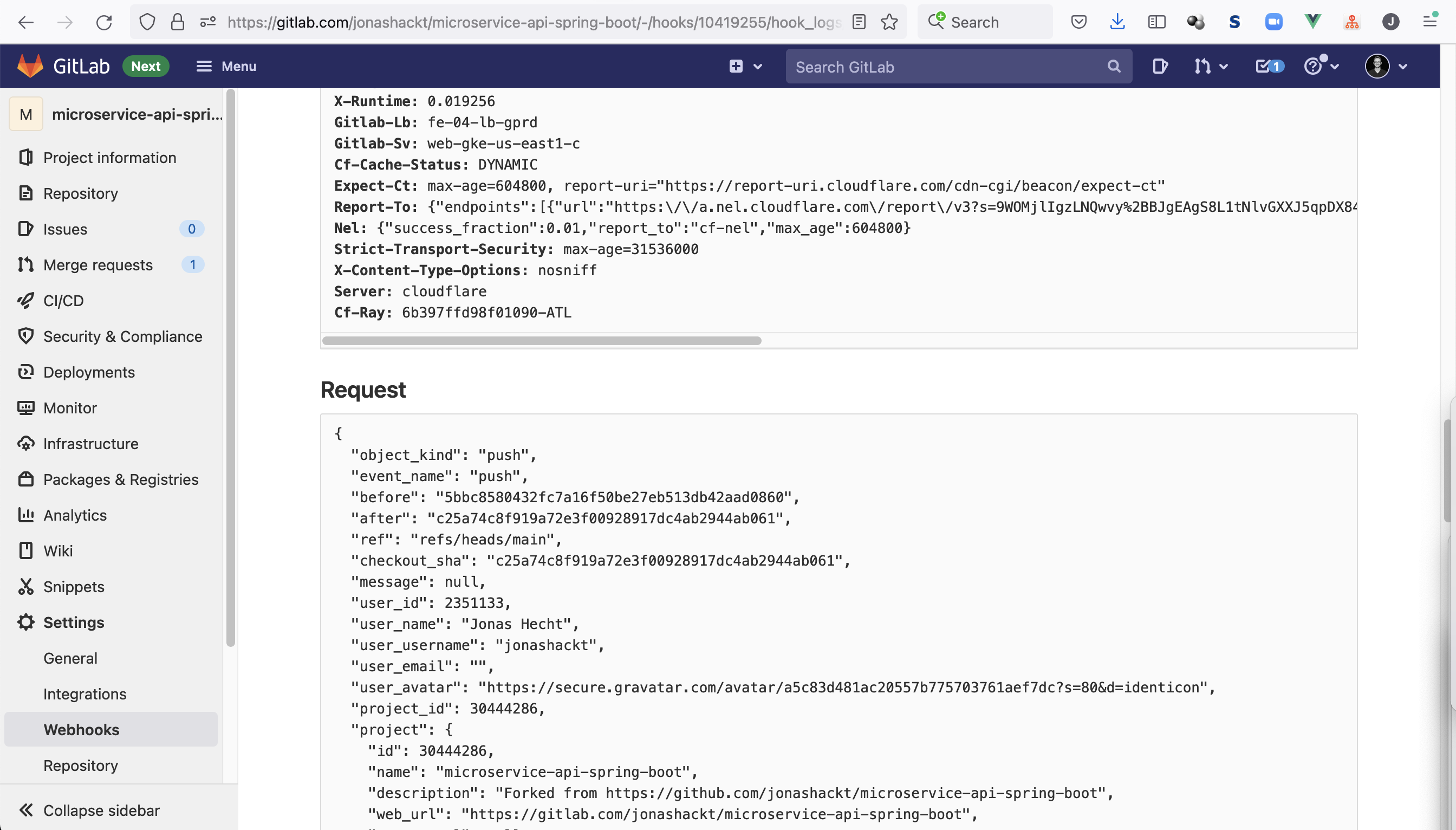 gitlab-webhook-request