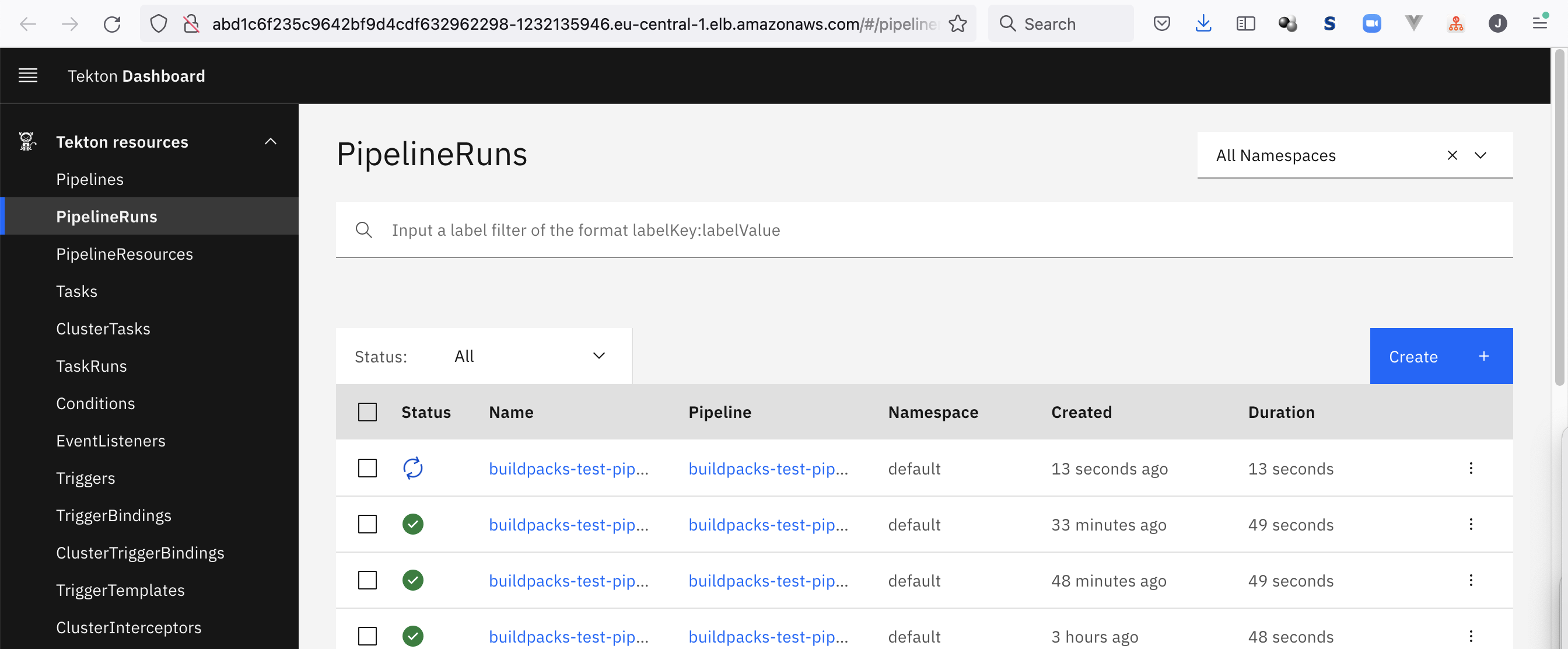 tekton-triggers-pipelinerun-triggered-through-gitlab-webhook