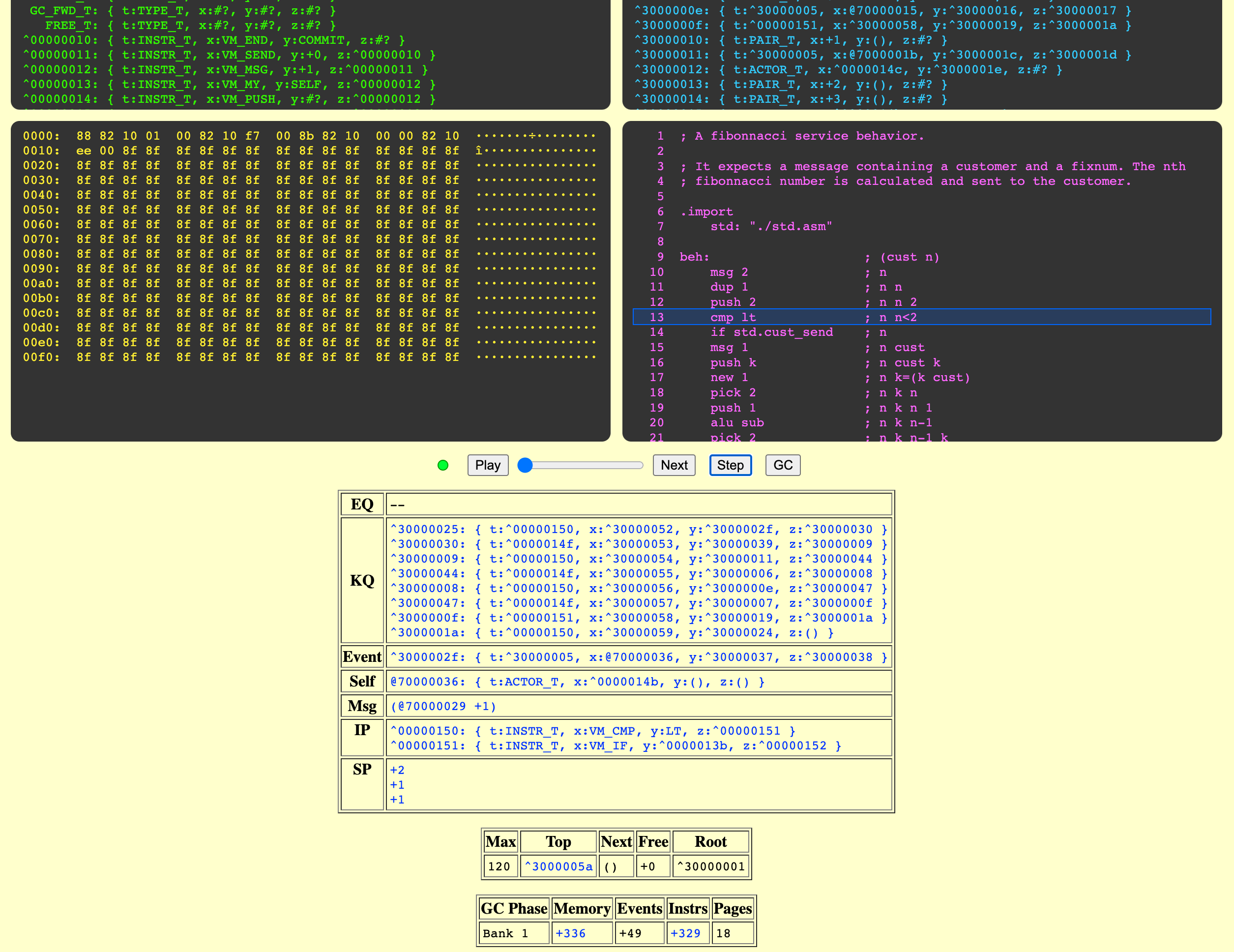 uFork Rust/WASM debugger