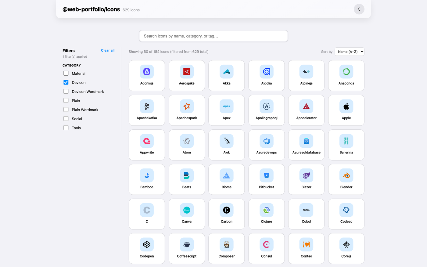 Browse icons at icons.getresume.dev