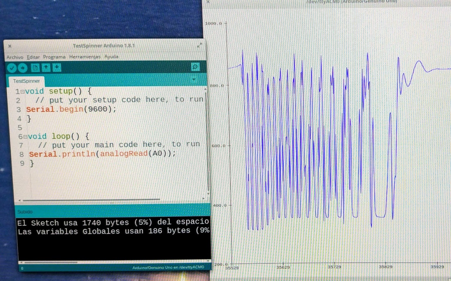 arduino midiendo