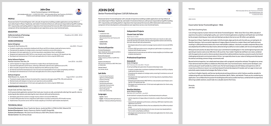 Available templates