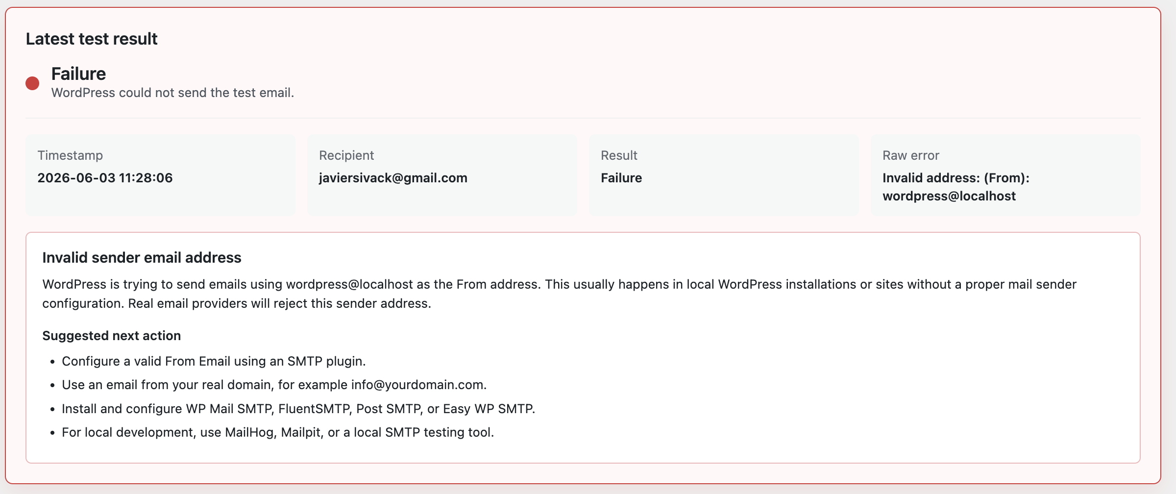 Friendly Error Detection
