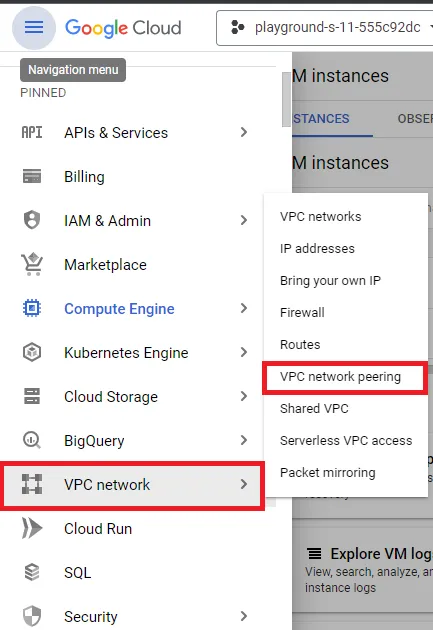 vpc network peering