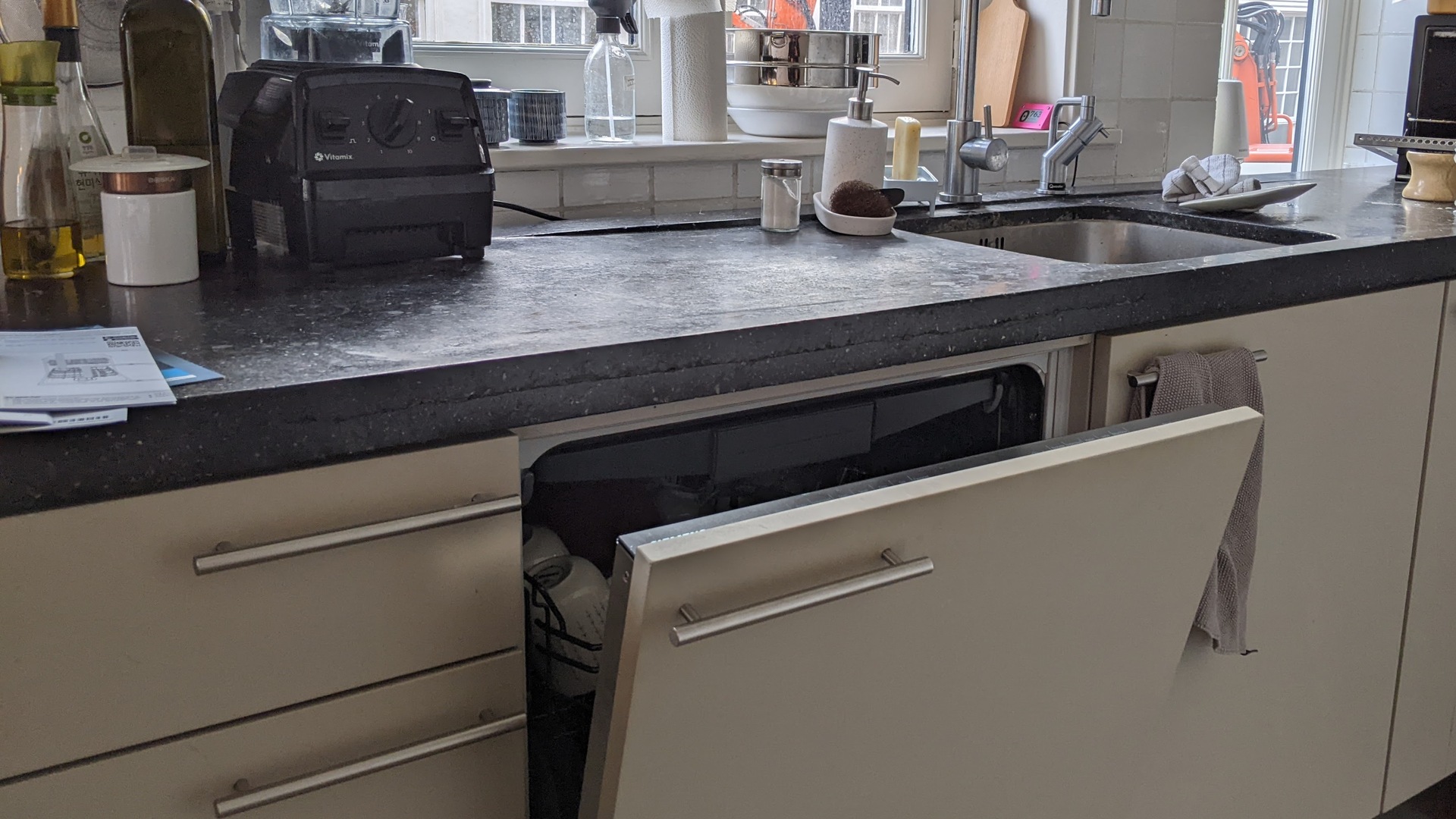 dishwasher installed in a kitchen