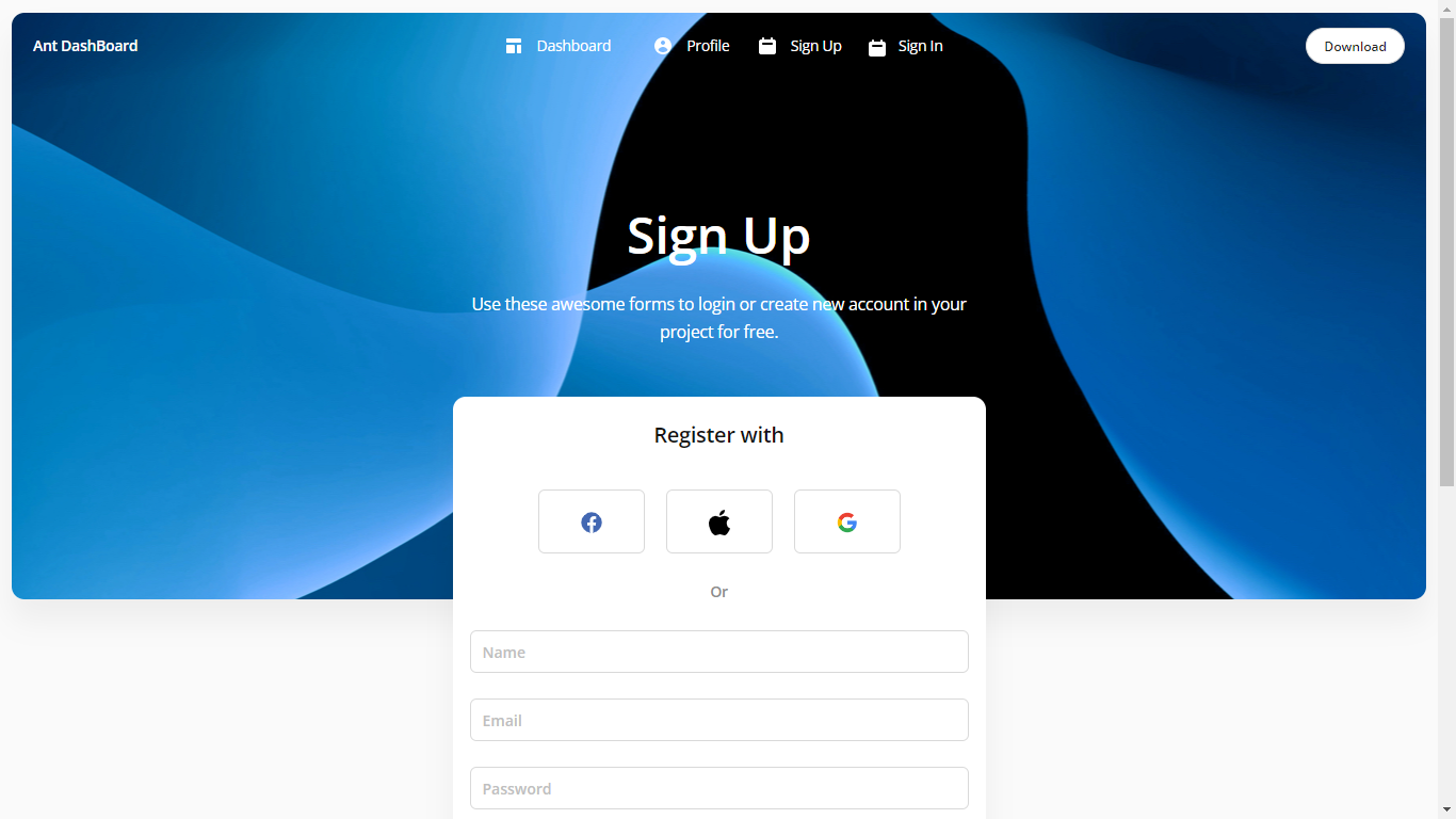 SignUp Page