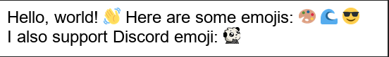 Example result