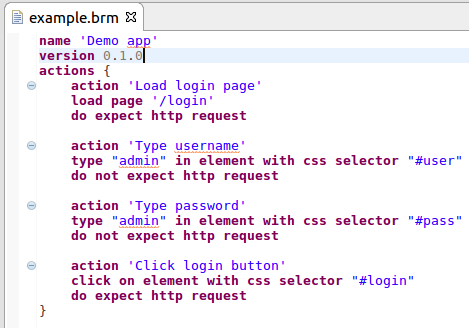 Example Bromium DSL app