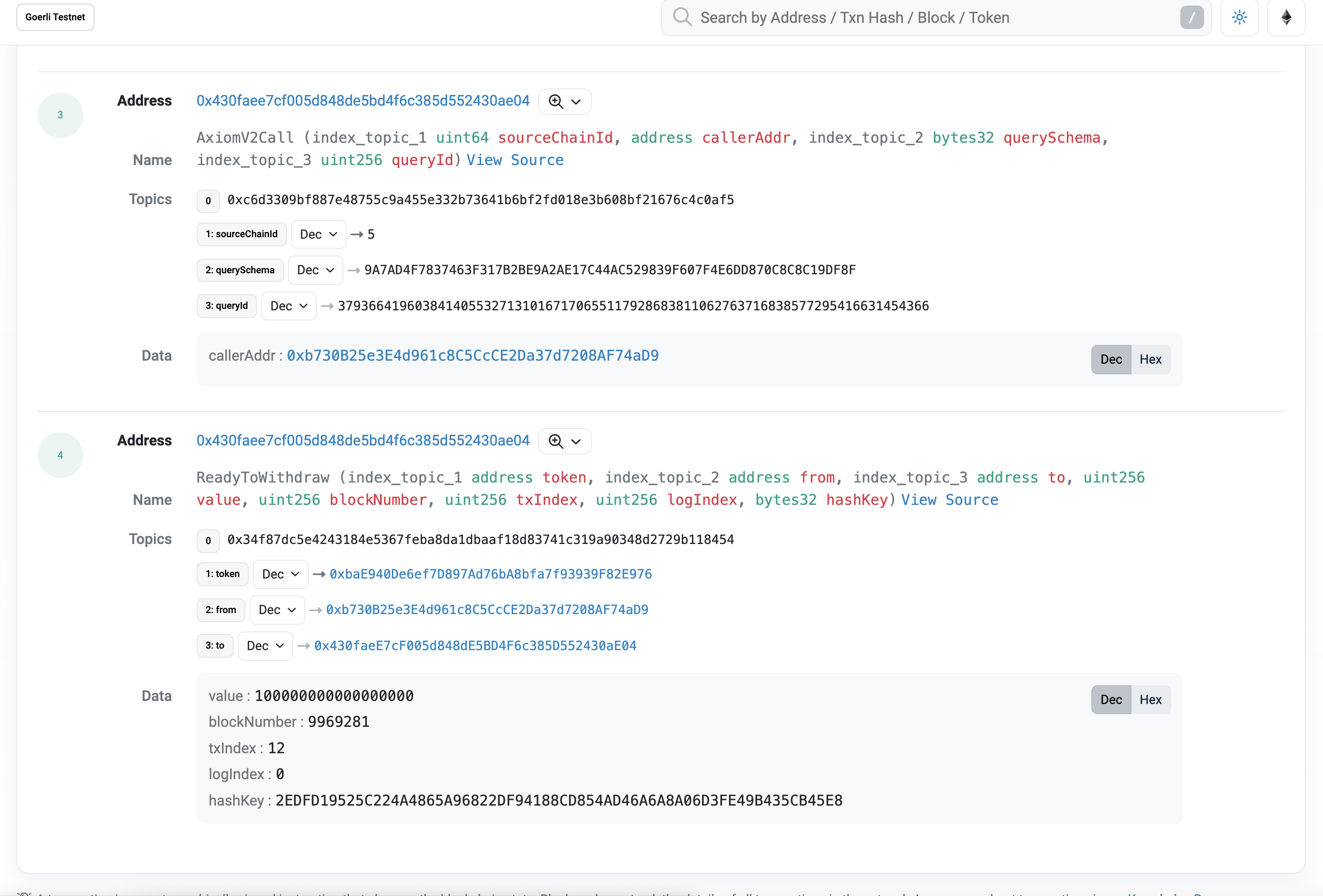 AxiomRepl Callback Step 2