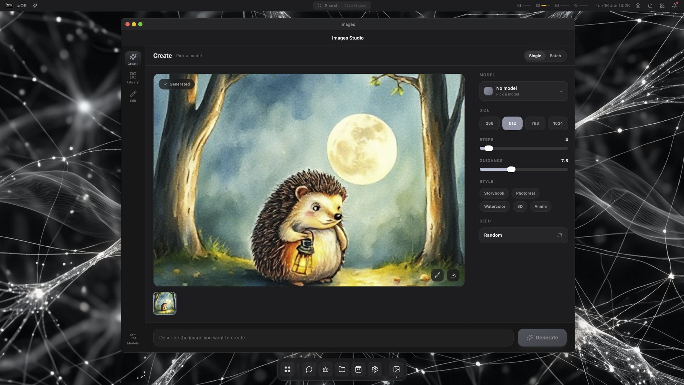 Images Studio -- generate from a prompt and edit on a local GPU