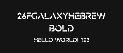 26FGalaxyHebrew-Bold