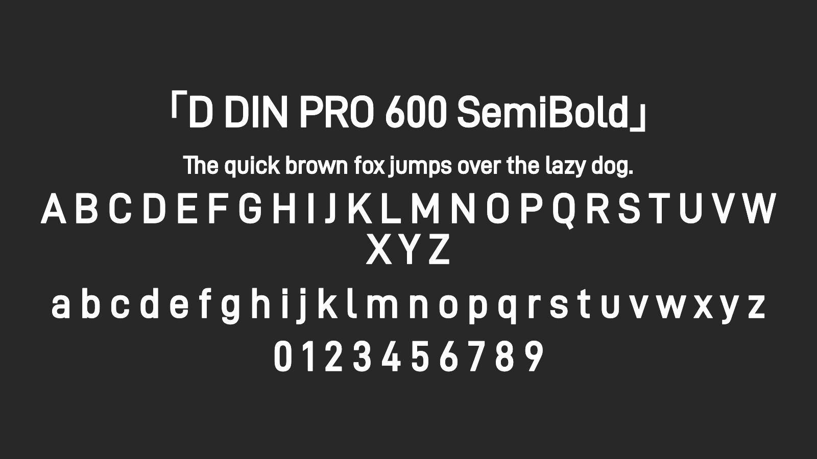 D-DIN-PRO-600-SemiBold字体预览