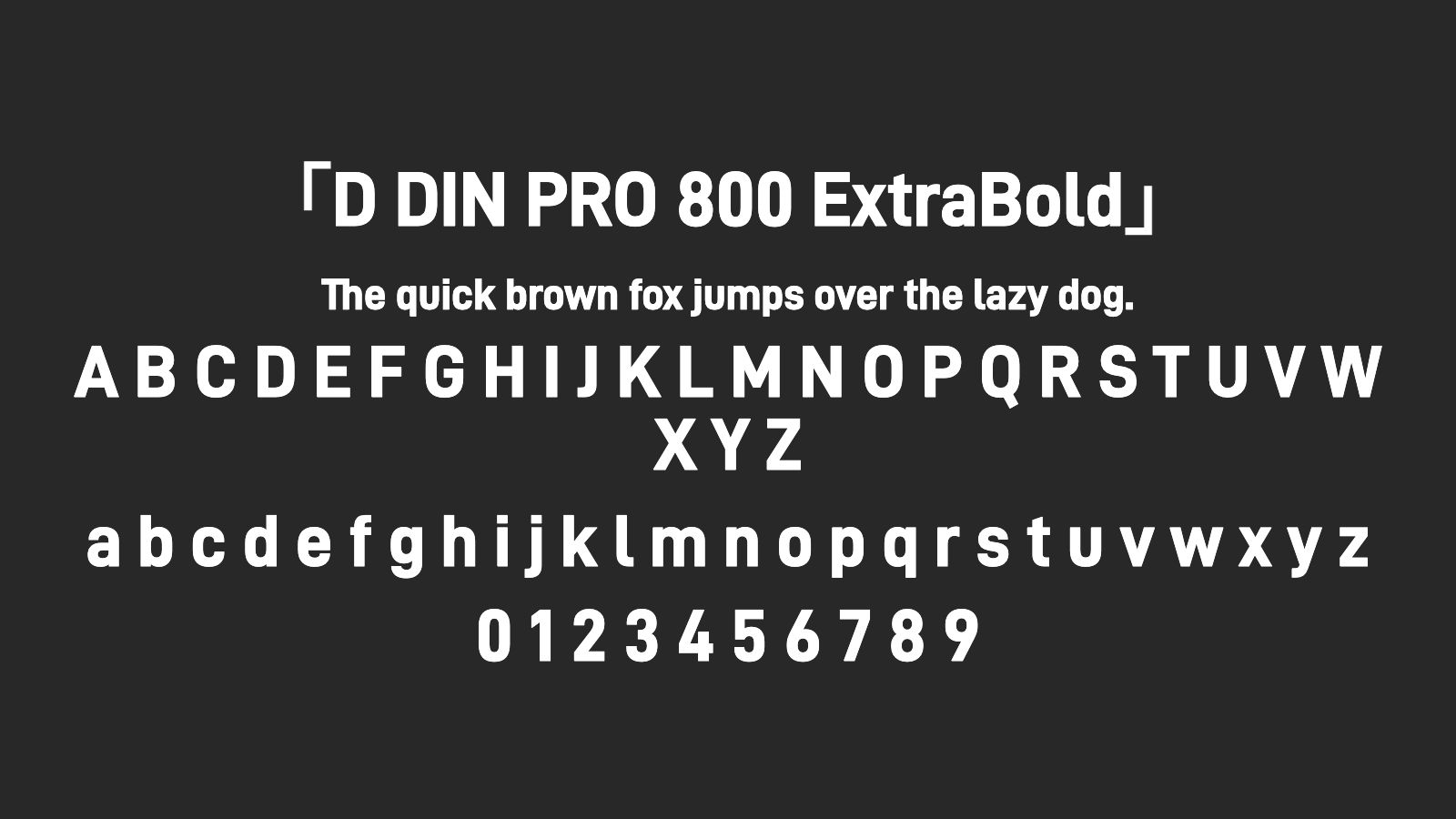 D-DIN-PRO-800-ExtraBold字体预览