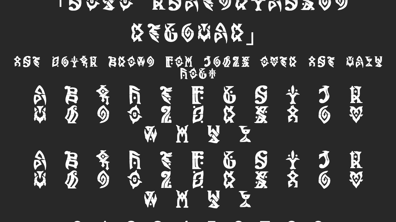 HoYo-KhaenriahSun-Regular字体预览
