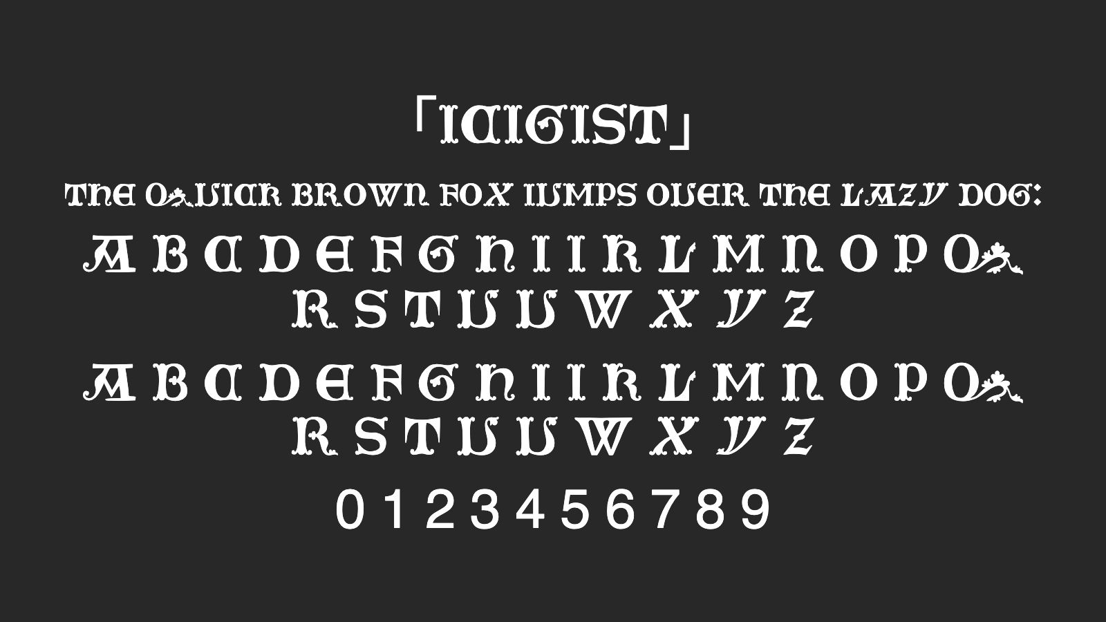 IciGist字体预览