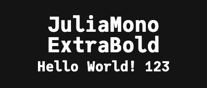 JuliaMono-ExtraBold