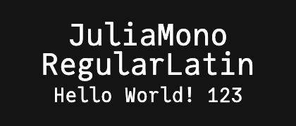 JuliaMono-RegularLatin