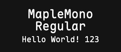 MapleMono-Regular