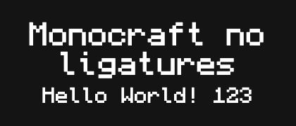 Monocraft-no-ligatures