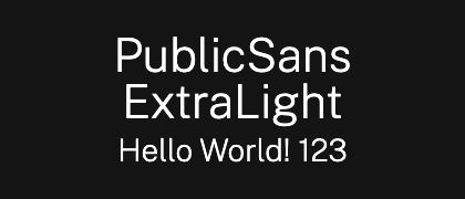 PublicSans-ExtraLight