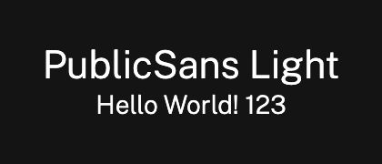 PublicSans-Light