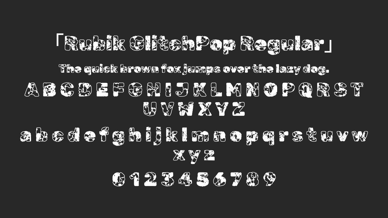 Rubik-GlitchPop-Regular字体预览