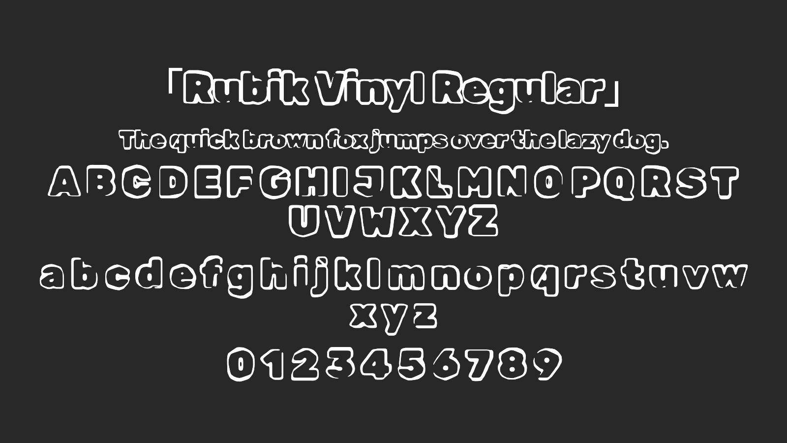 Rubik-Vinyl-Regular字体预览