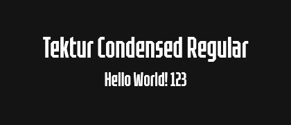 Tektur-Condensed-Regular