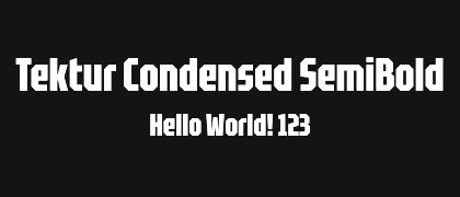 Tektur-Condensed-SemiBold