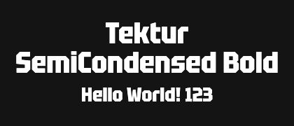 Tektur-SemiCondensed-Bold