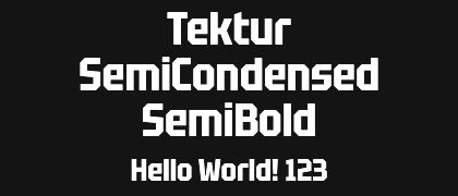Tektur-SemiCondensed-SemiBold