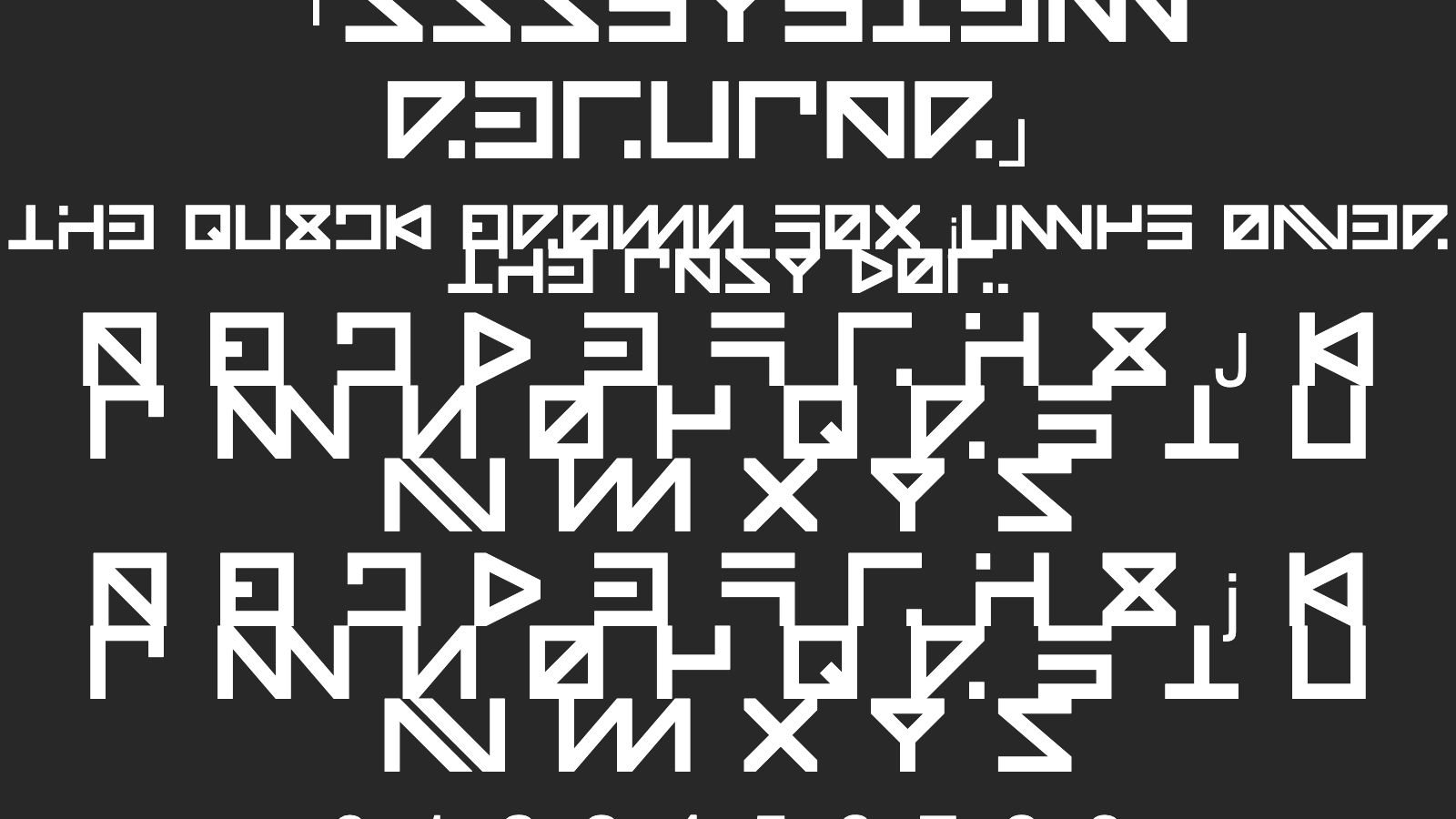 ZZZSystem-Regular字体预览