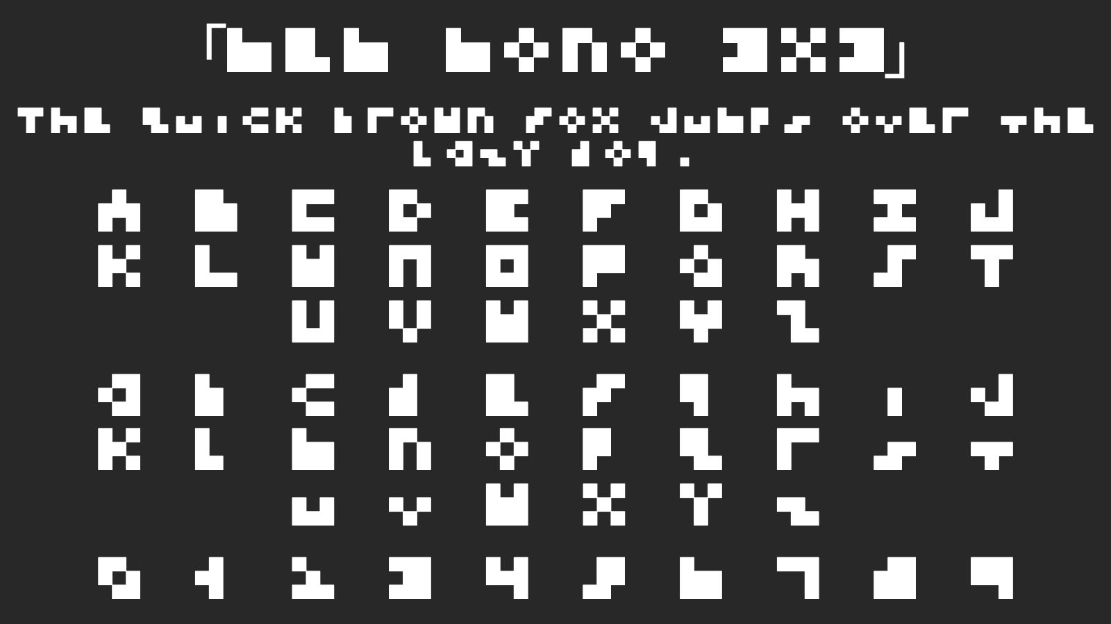 mem-mono-3x3字体预览