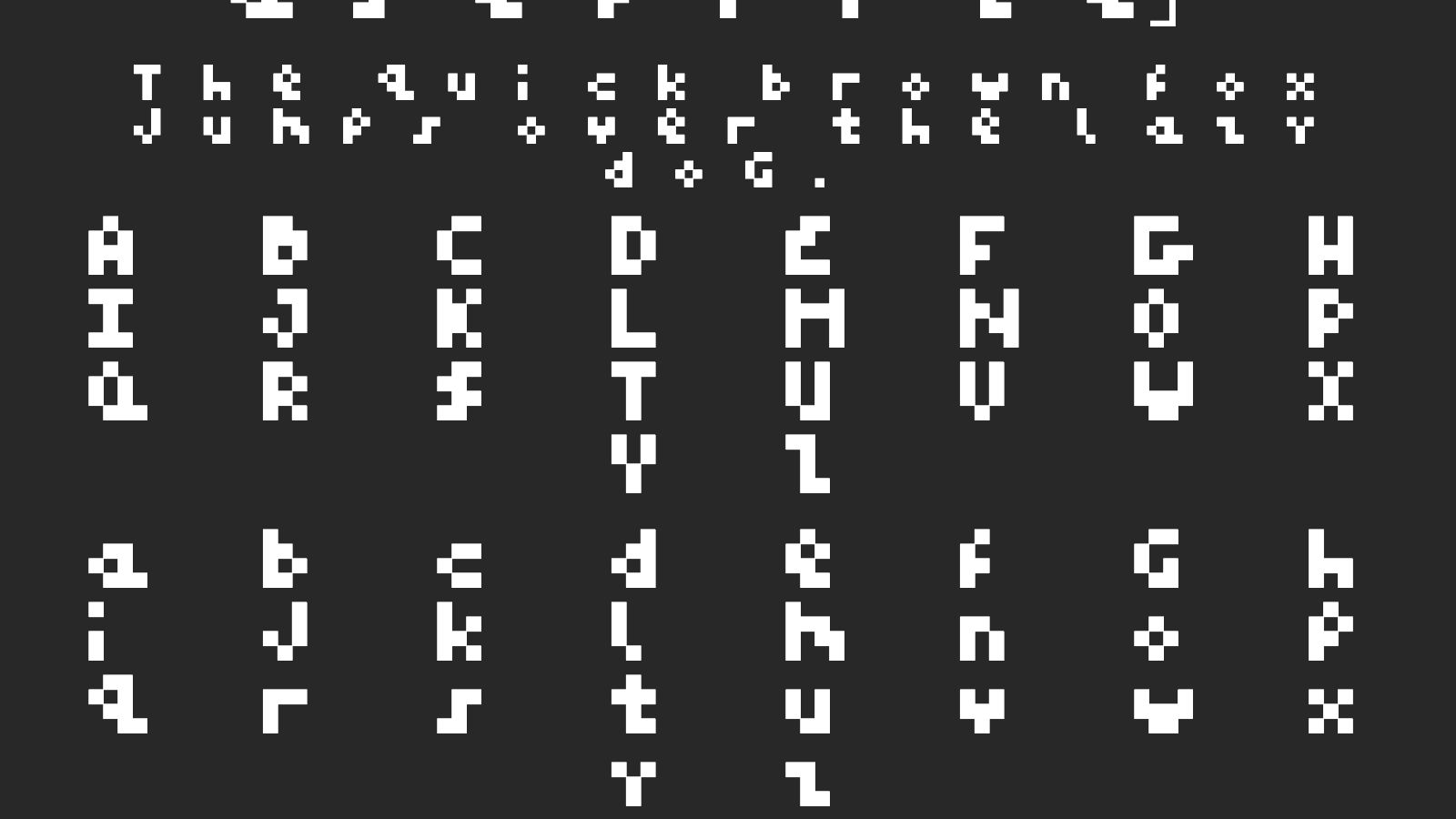mem-mono-4x4-aseprite字体预览