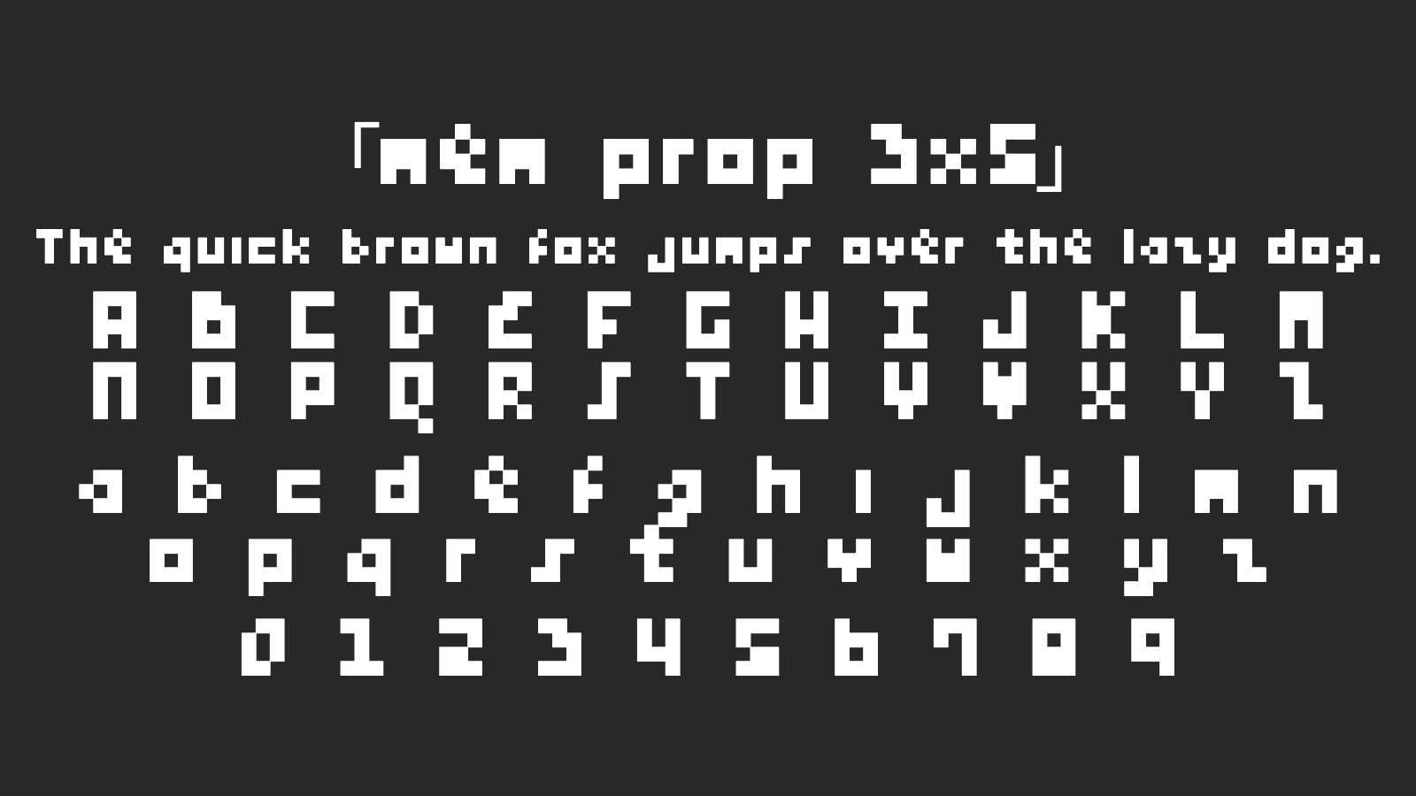 mem-prop-3x5字体预览