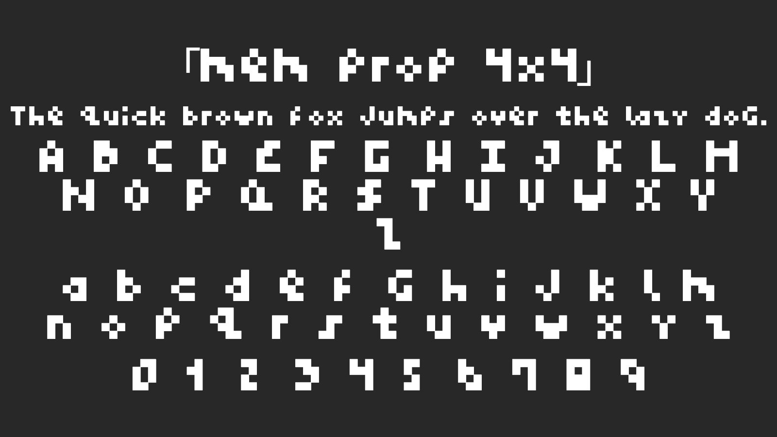 mem-prop-4x4字体预览