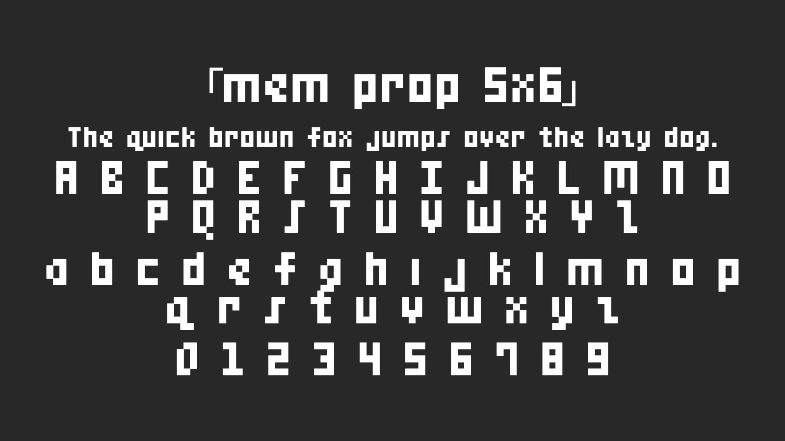 mem-prop-5x6字体预览
