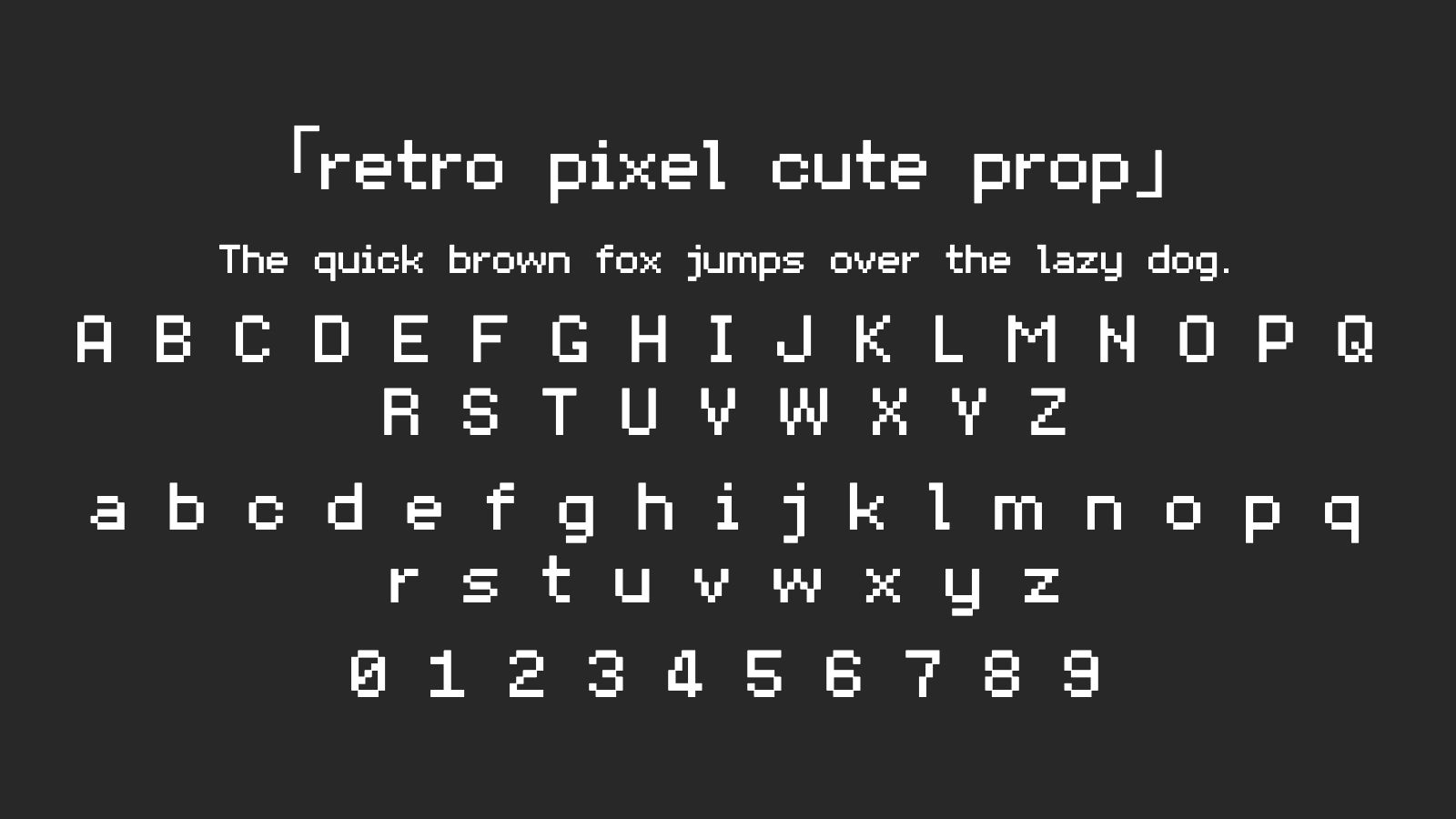 retro-pixel-cute-prop字体预览