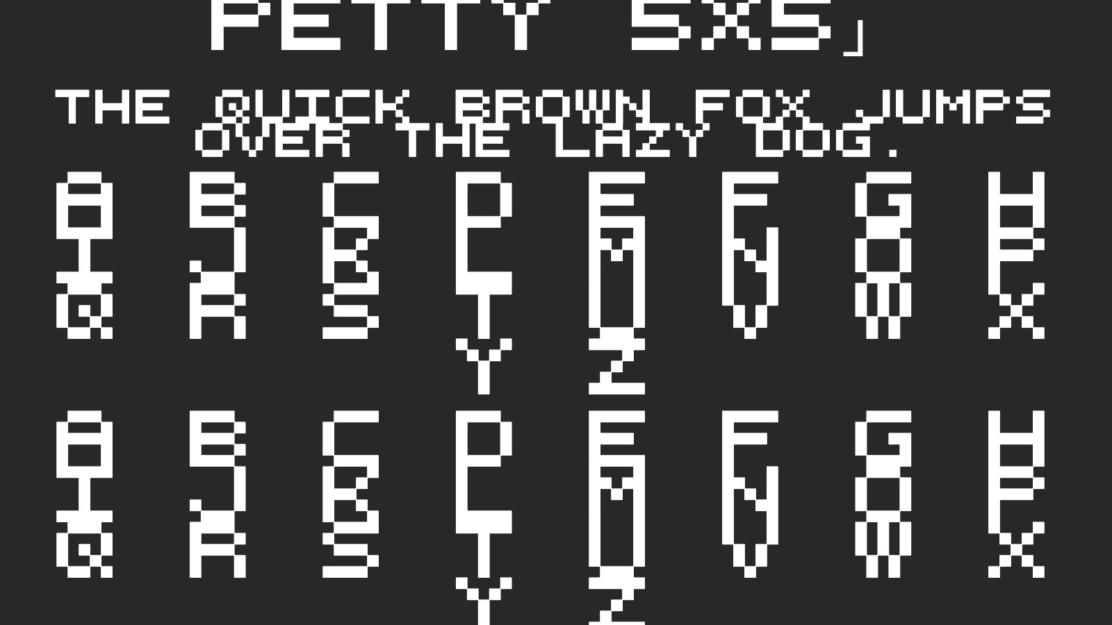 retro-pixel-petty-5x5字体预览
