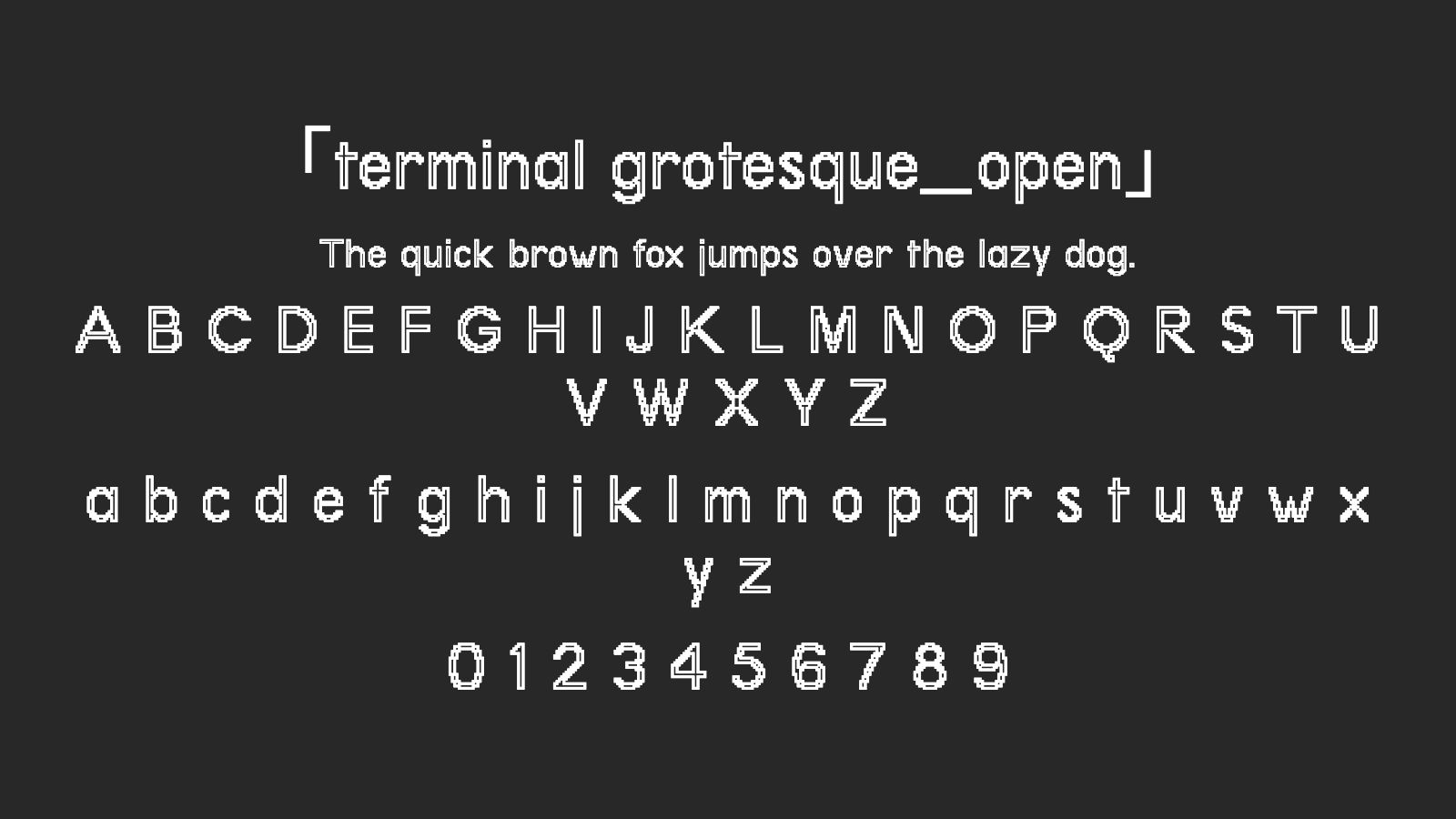 terminal-grotesque_open字体预览
