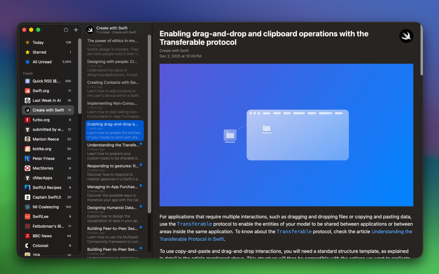 Quick RSS Screenshot 2