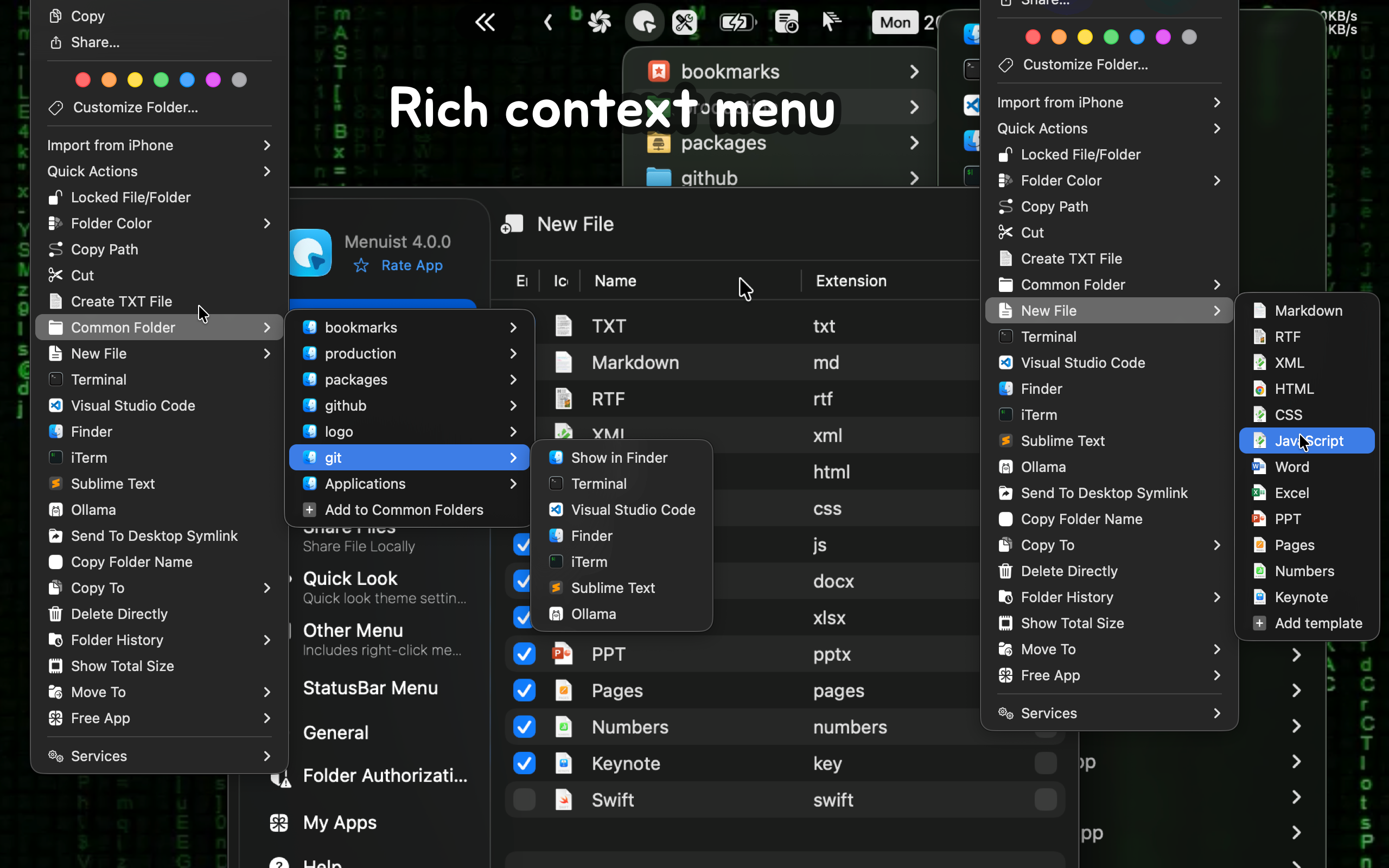 Menuist v4.0 Screenshot 1