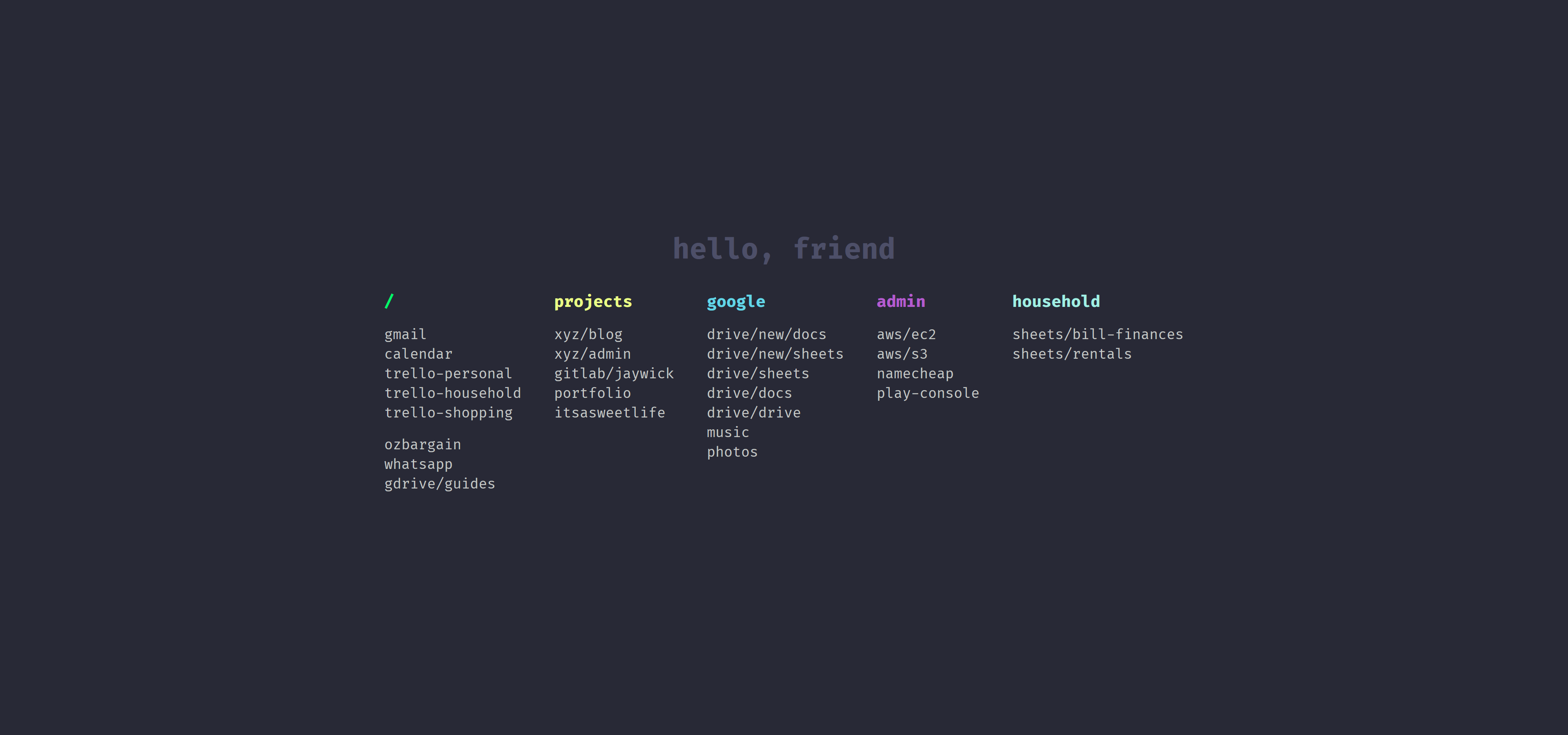 Screenshot preview of the hello-friend extension on a new tab