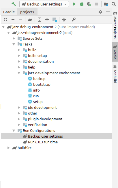 Customize backup task