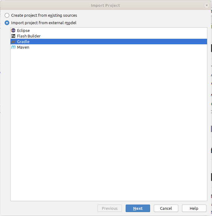 Choose external model